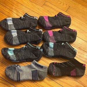 Puma Women's Ankle Socks - Black and Gray